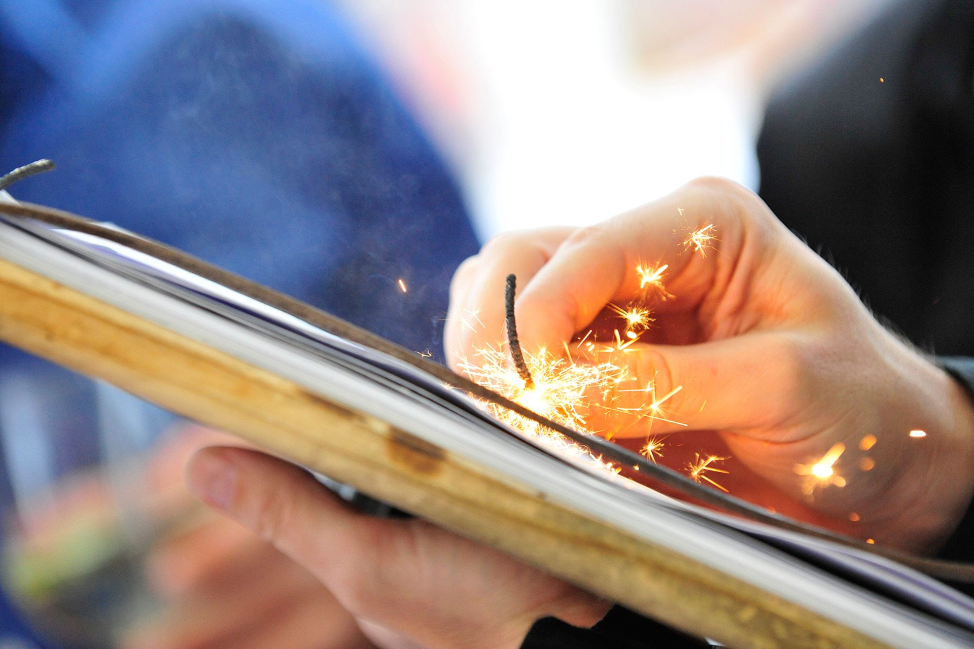 Wunderkerzen Schnellzeichner – Pyrografie